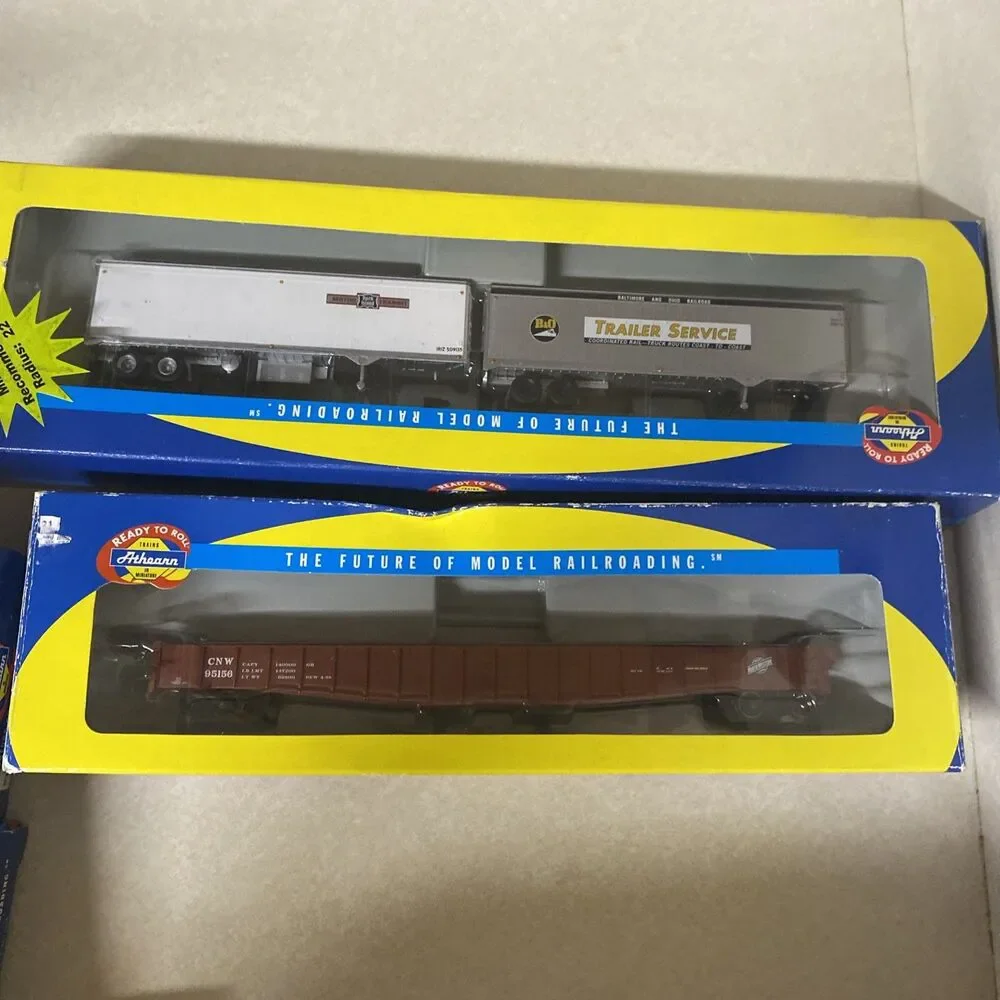 Lot Of 6 Athearn Ready To Roll HO Scale Model Railroad Freight Cars